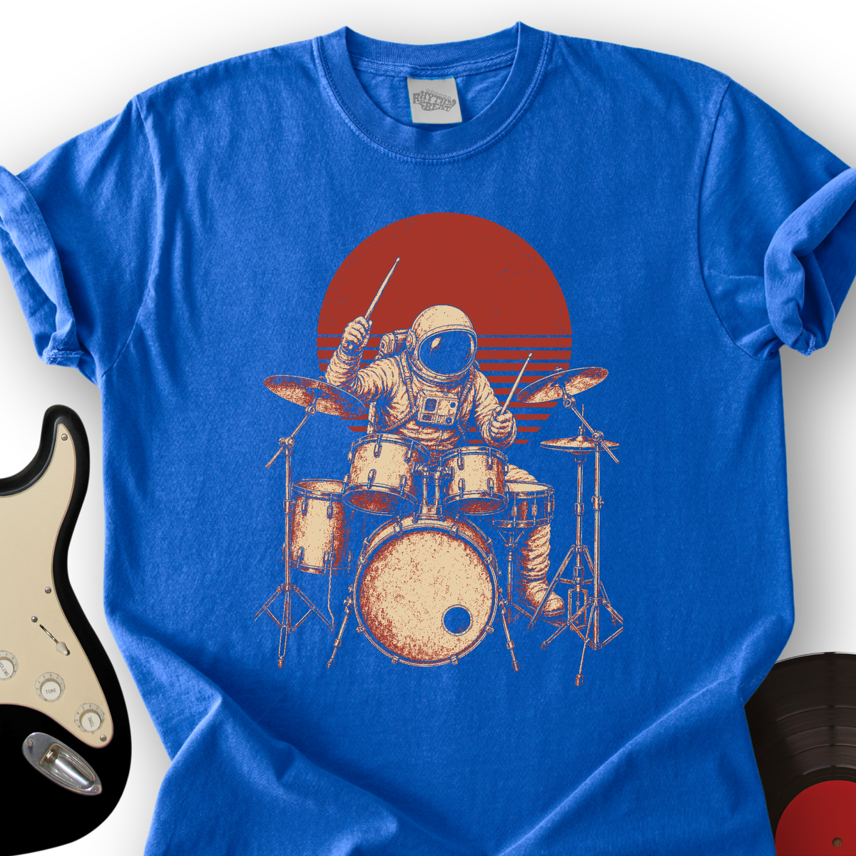 Astronaut Drummer T-Shirt product image 4