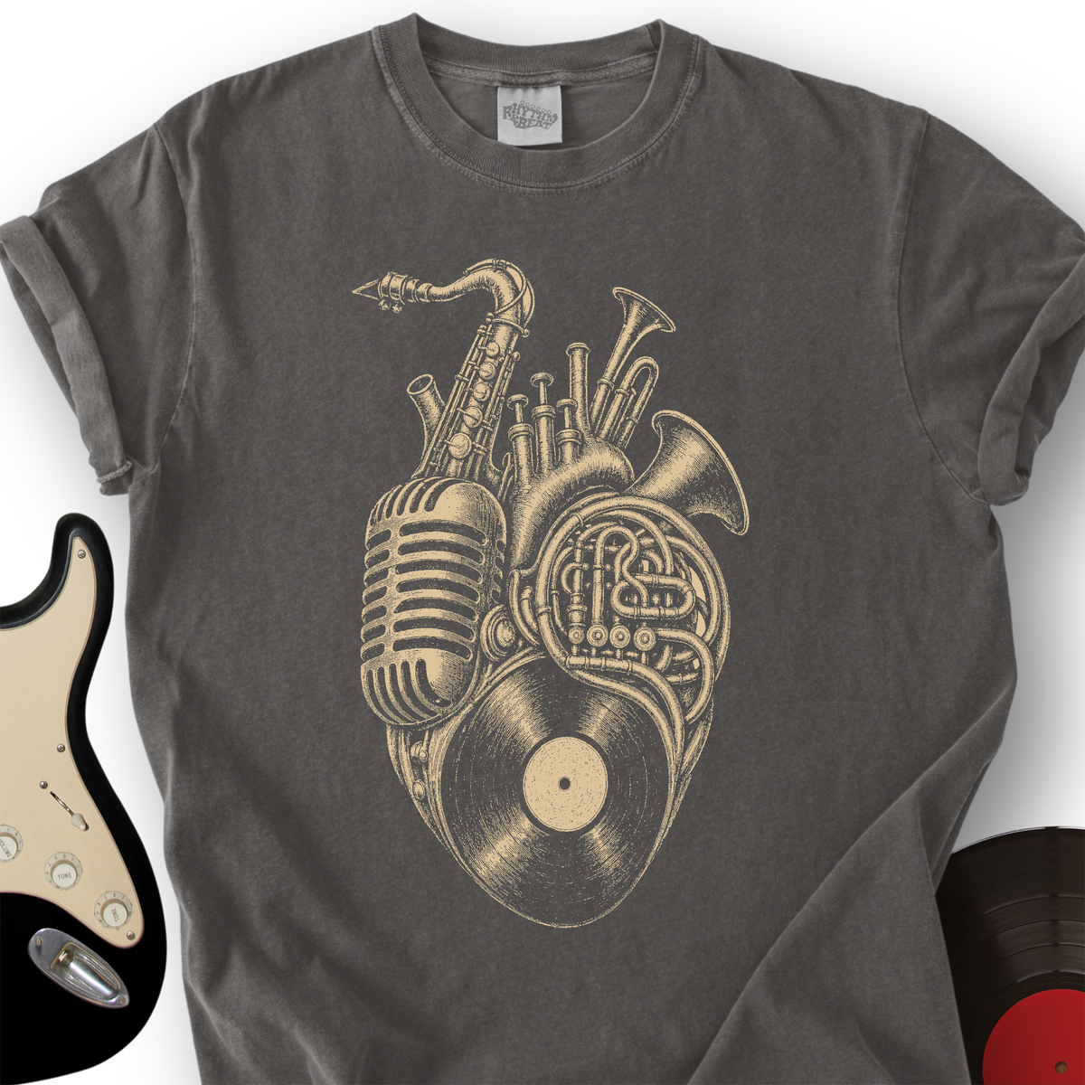 Brass Heart Vinyl T-Shirt product image 2