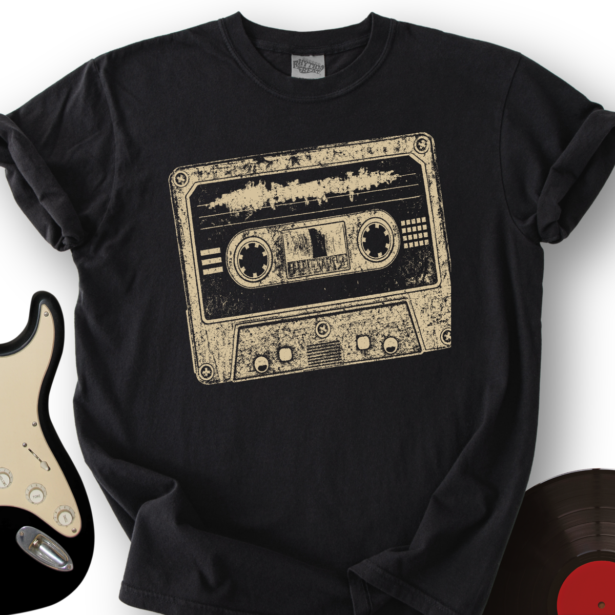 Cassette Grunge Stamp T-Shirt product image 5