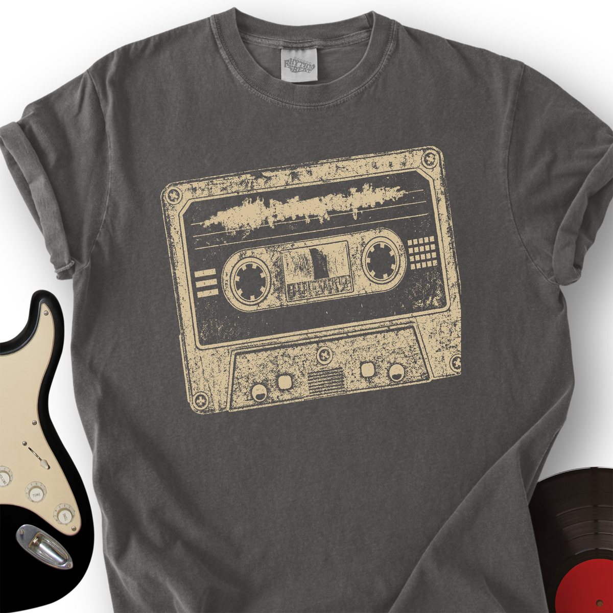 Cassette Grunge Stamp T-Shirt product image 2