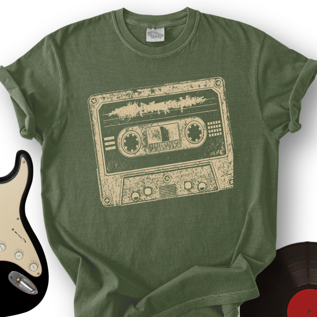 Cassette Grunge Stamp T-Shirt product image 1