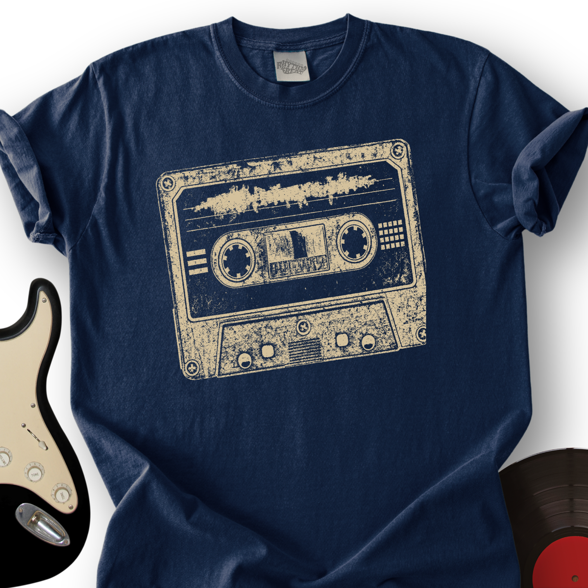 Cassette Grunge Stamp T-Shirt product image 3