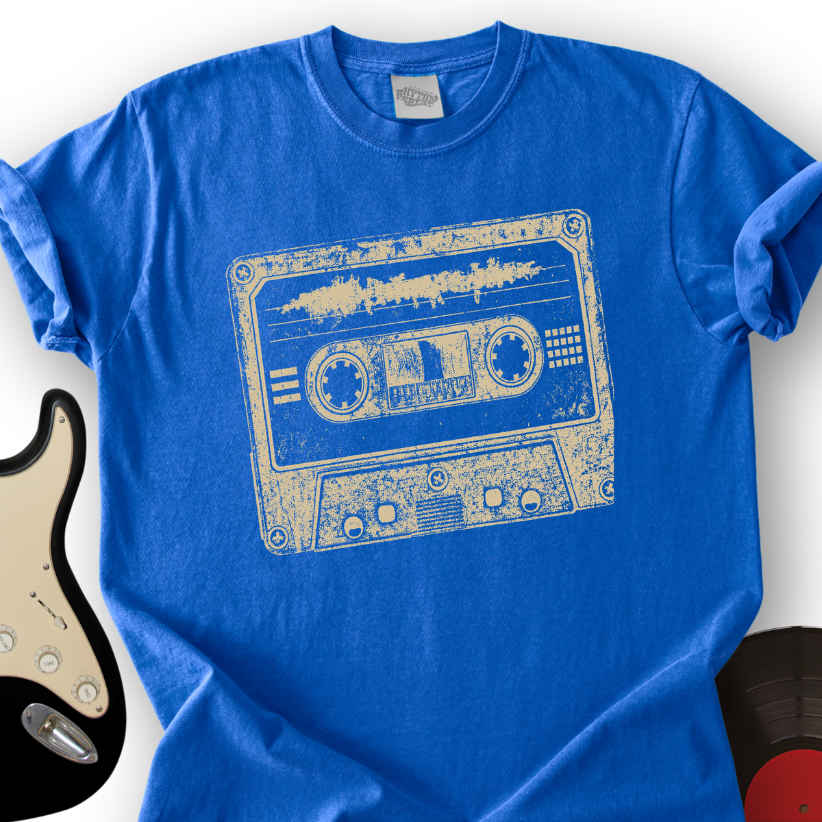 Cassette Grunge Stamp T-Shirt product image 4