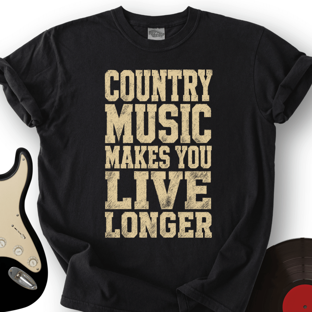 Country Music Live Longer T-Shirt product image 4