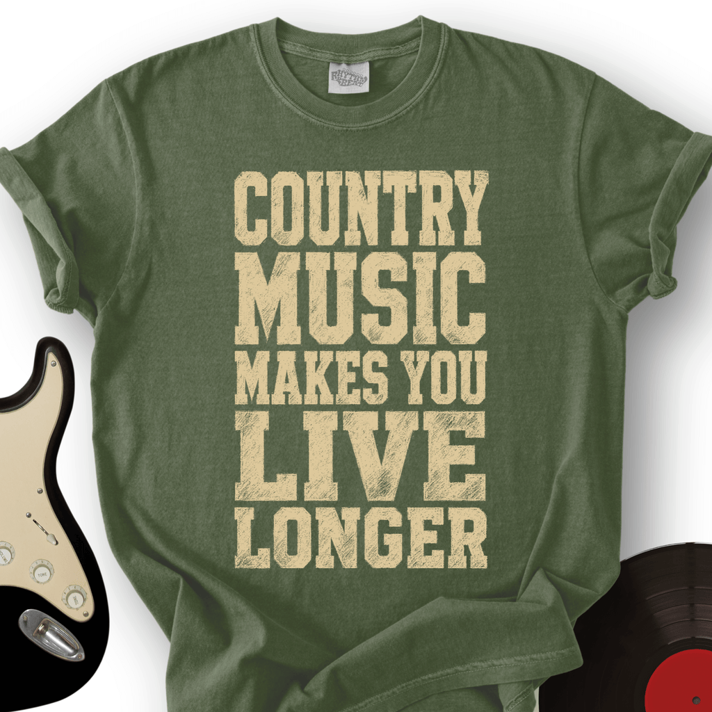 Country Music Live Longer T-Shirt product image 5