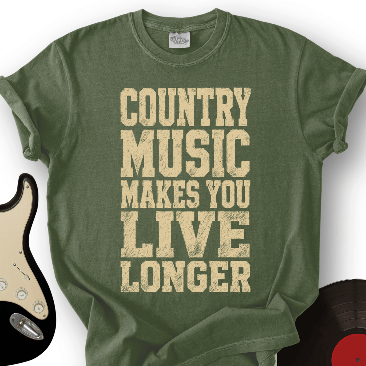 Country Music Live Longer T-Shirt product image 5