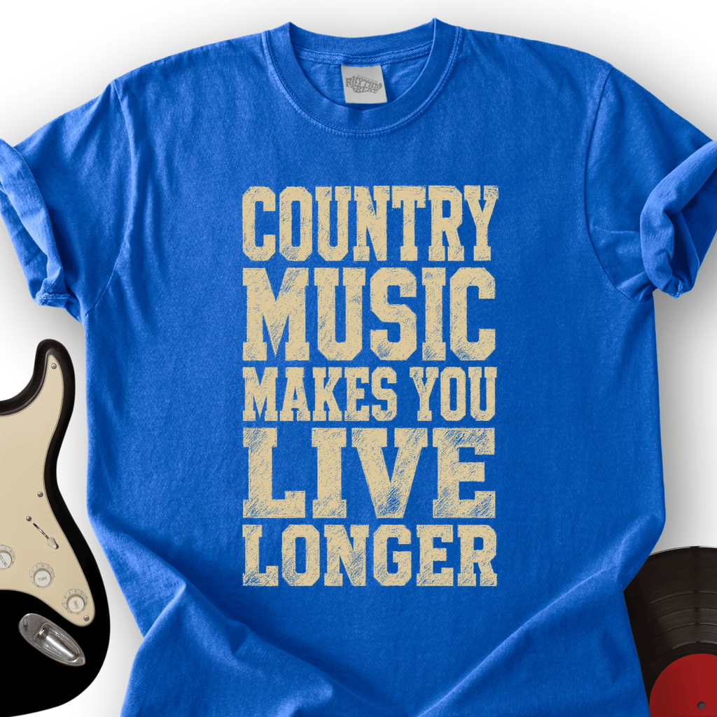 Country Music Live Longer T-Shirt product image 3