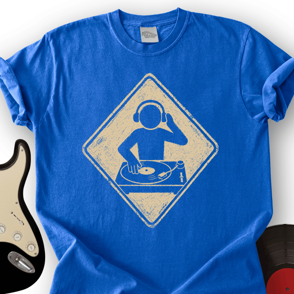 DJ Crossing Sign T-Shirt product image 3