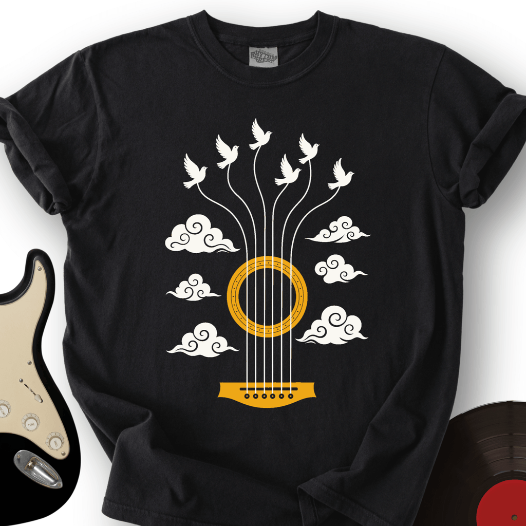 Guitar Doves Sky T-Shirt product image 6