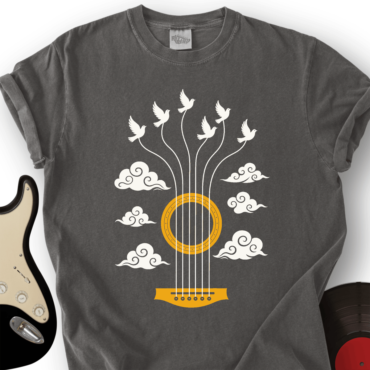 Guitar Doves Sky T-Shirt product image 2