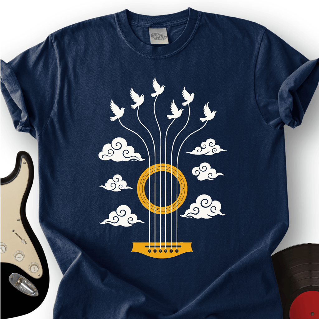 Guitar Doves Sky T-Shirt product image 1