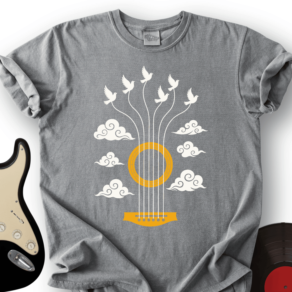 Guitar Doves Sky T-Shirt product image 4