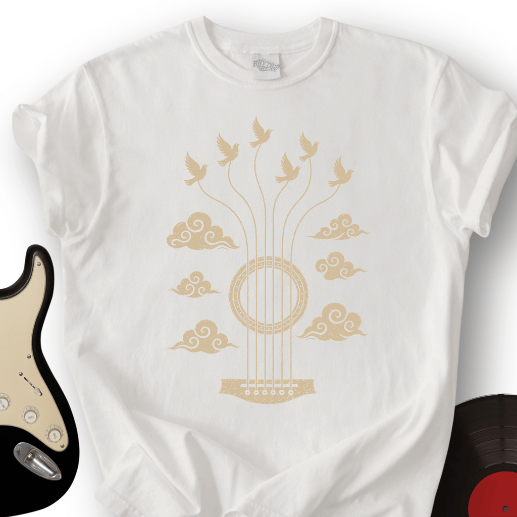 Guitar Doves Sky T-Shirt product image 5