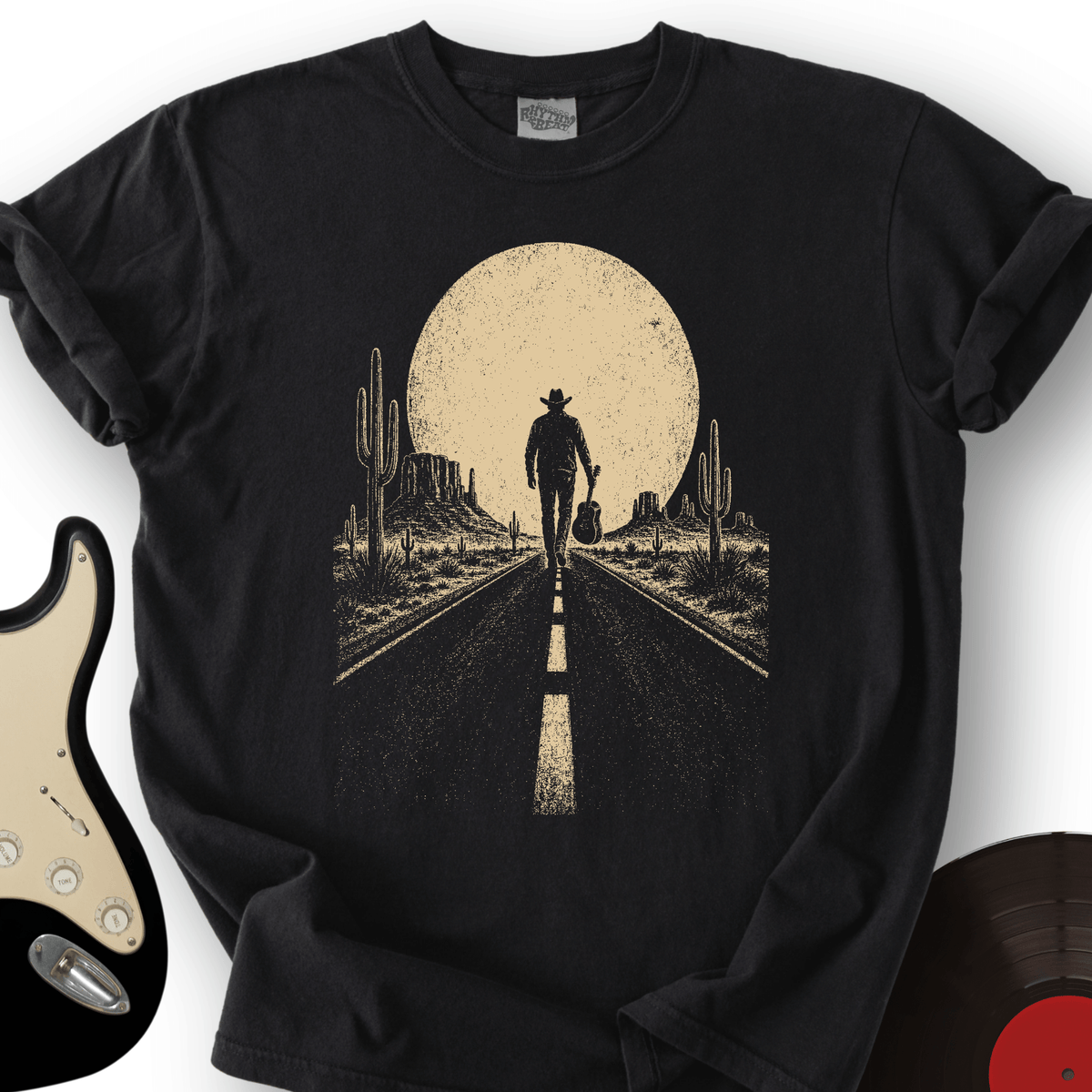 Guitar Sunset Road T-Shirt product image 6