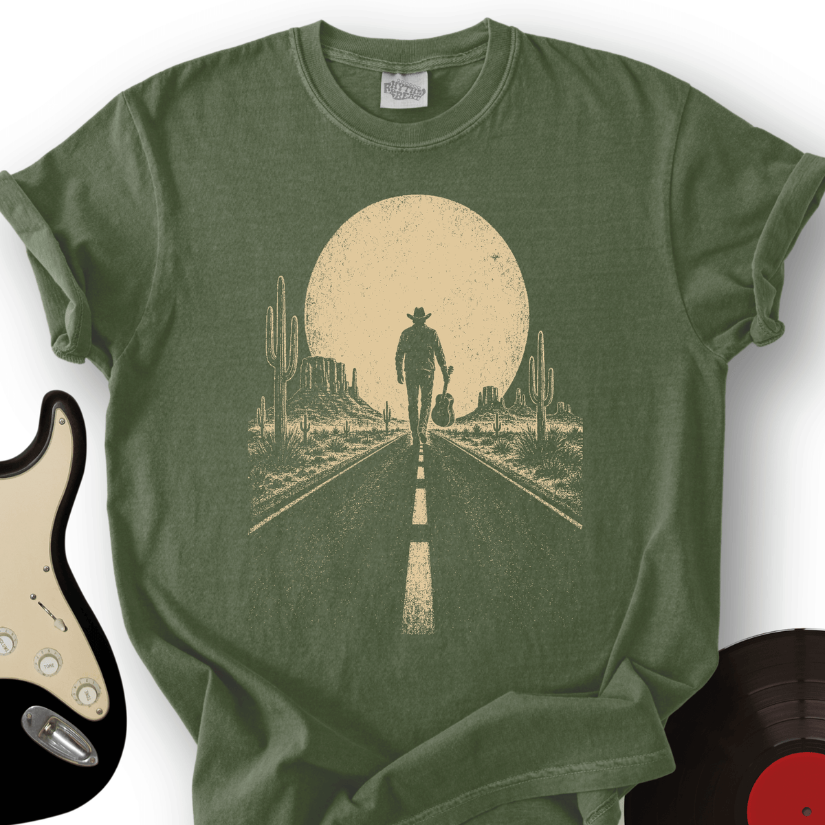 Guitar Sunset Road T-Shirt product image 7