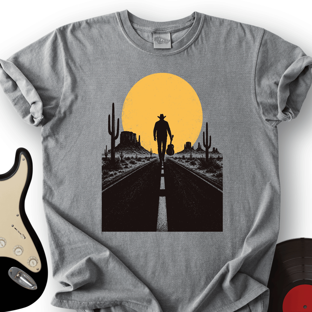 Guitar Sunset Road T-Shirt product image 4