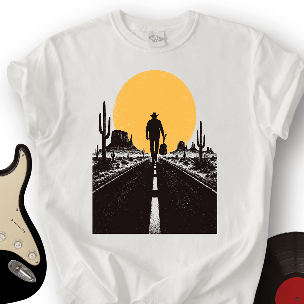 Guitar Sunset Road T-Shirt product image 5