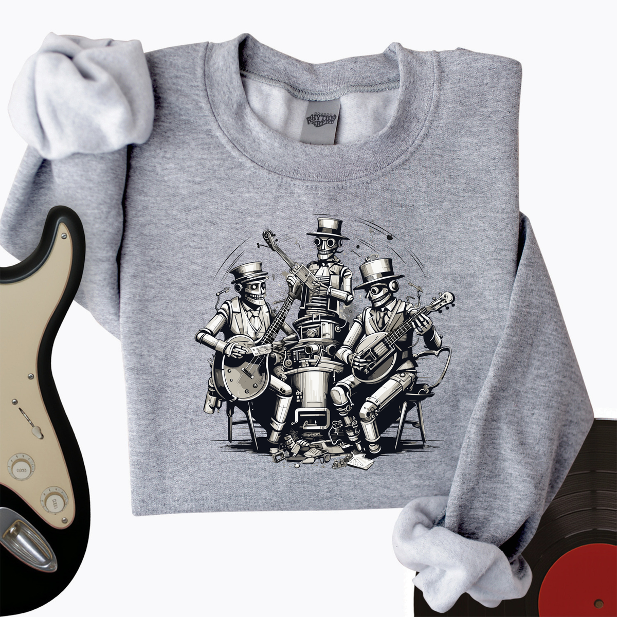 Steampunk Skeleton Band Crewneck product image 2