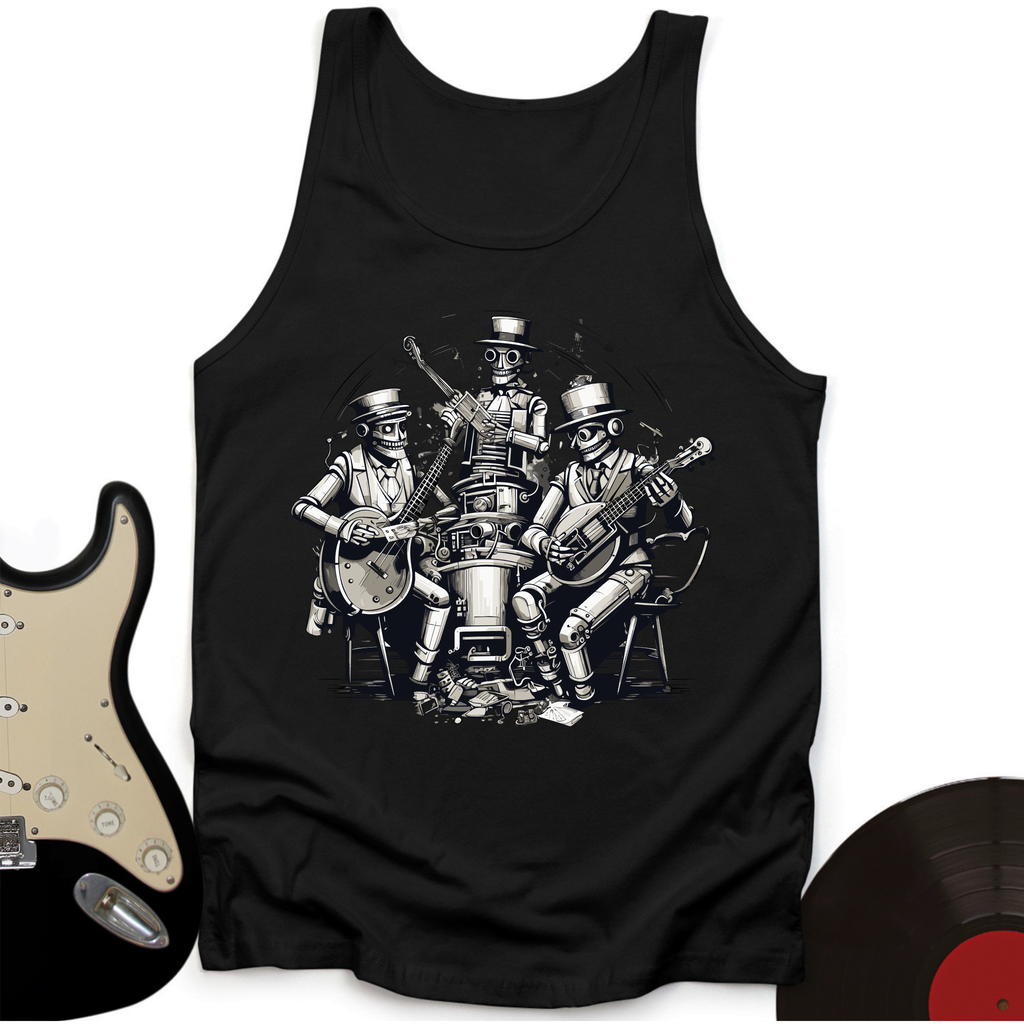 Steampunk Skeleton Band Tank Top