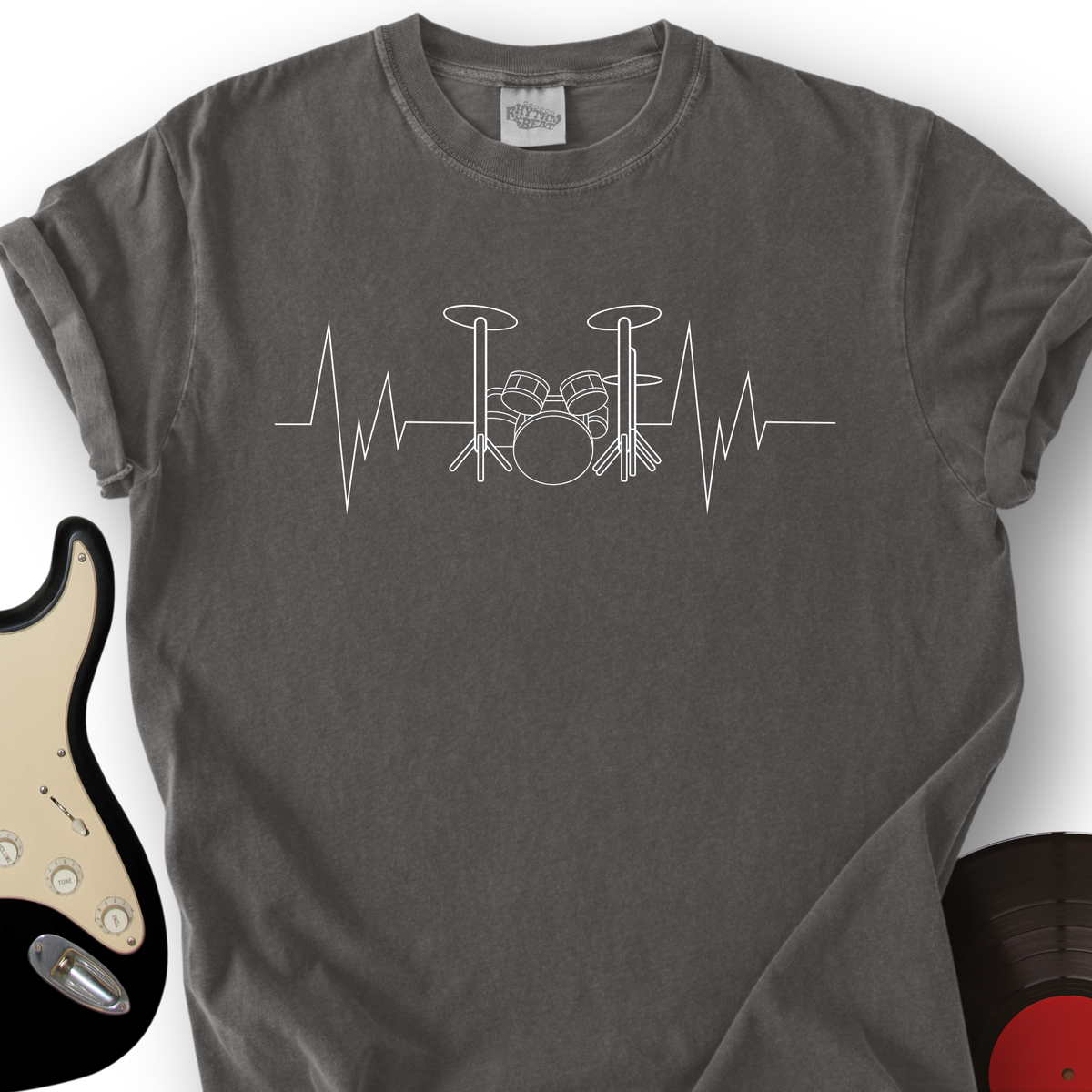 Drummer Heartbeat T-Shirt product image 2