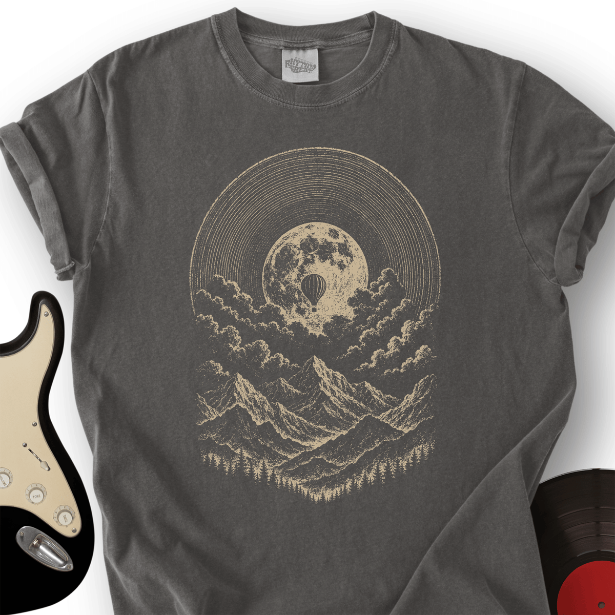 Vinyl Moon Balloon T-Shirt product image 2