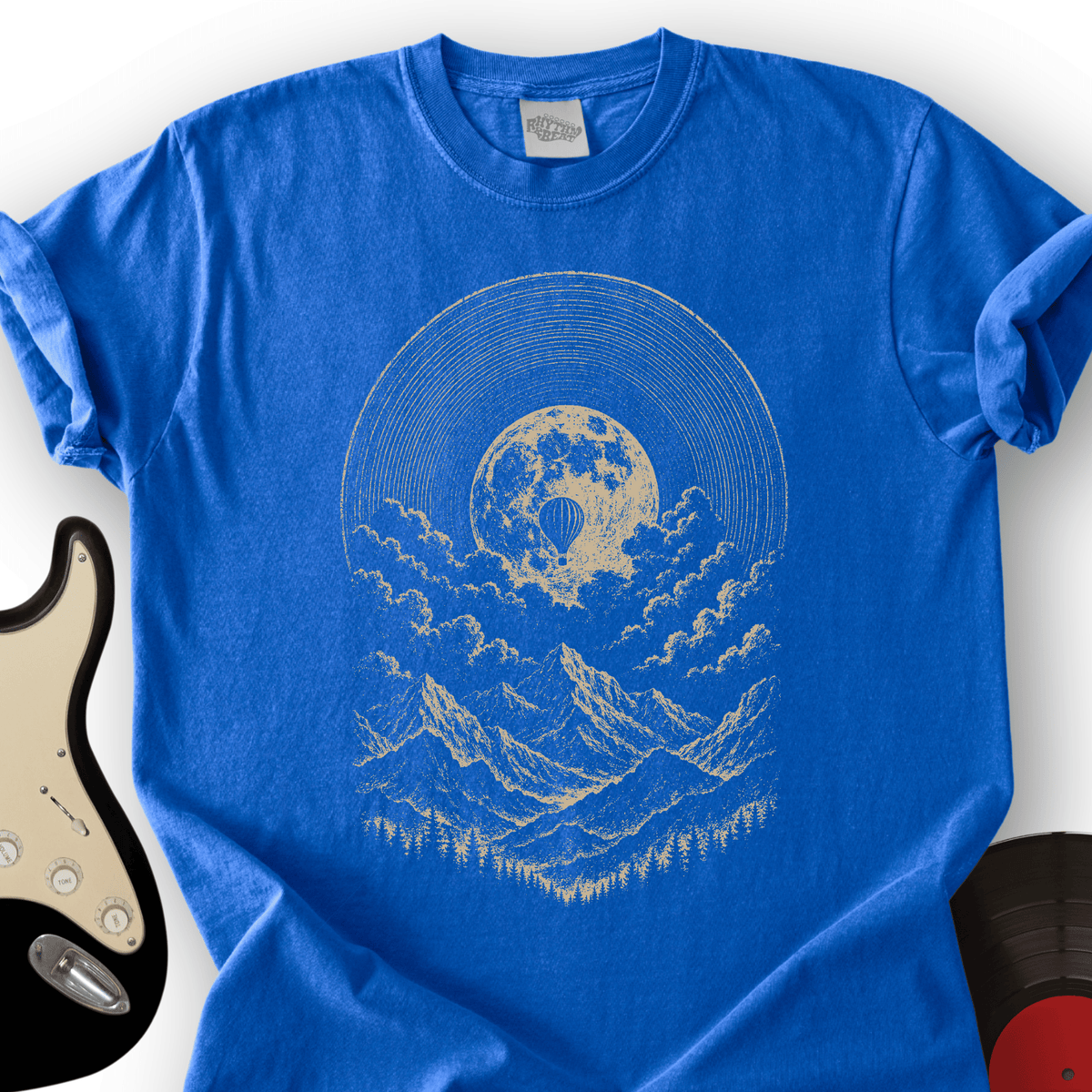 Vinyl Moon Balloon T-Shirt product image 3