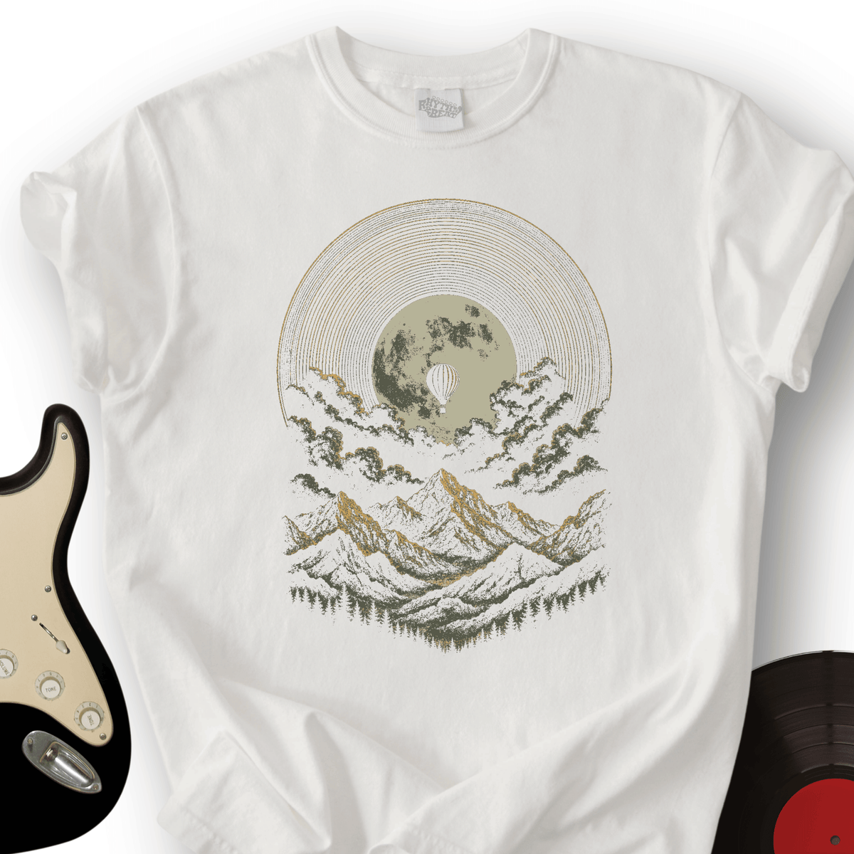 Vinyl Moon Balloon T-Shirt product image 5