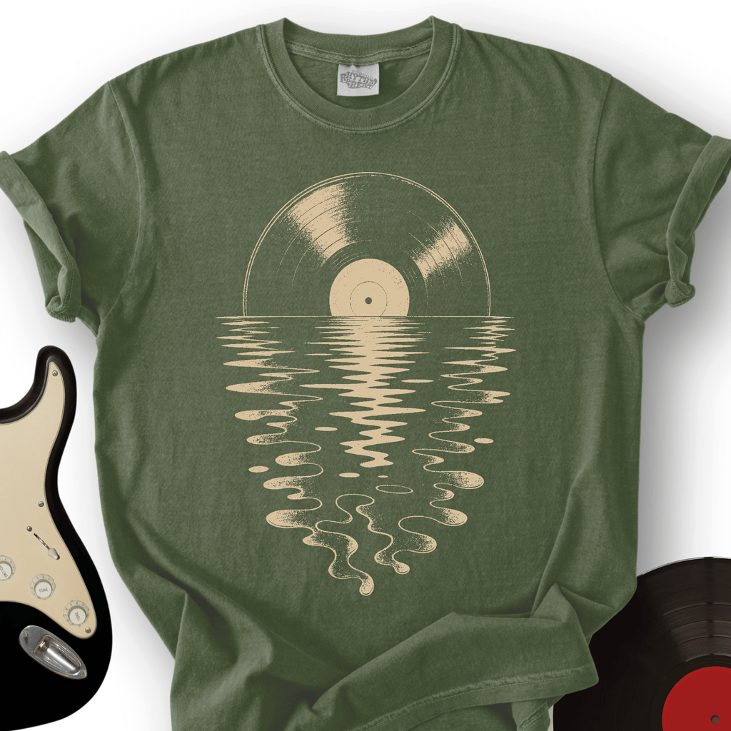 Vinyl Sunset Reflection T-Shirt product image 5