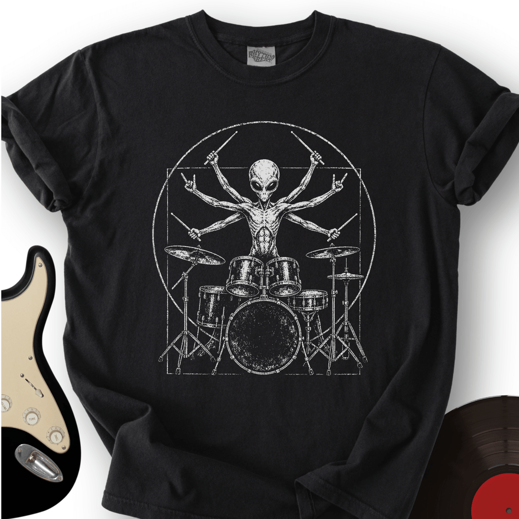 Alien Drummer T-Shirt product image 4