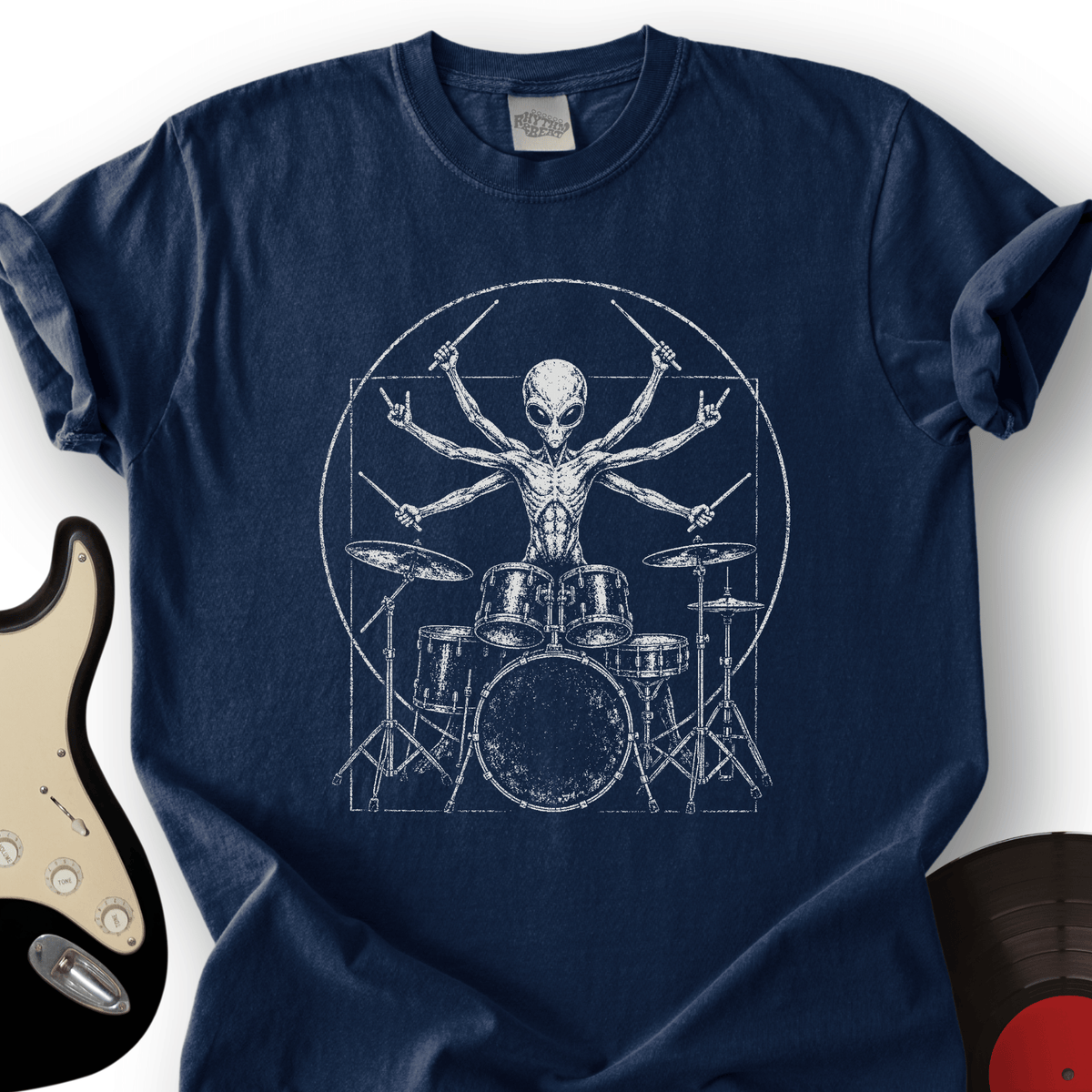 Alien Drummer T-Shirt product image 1