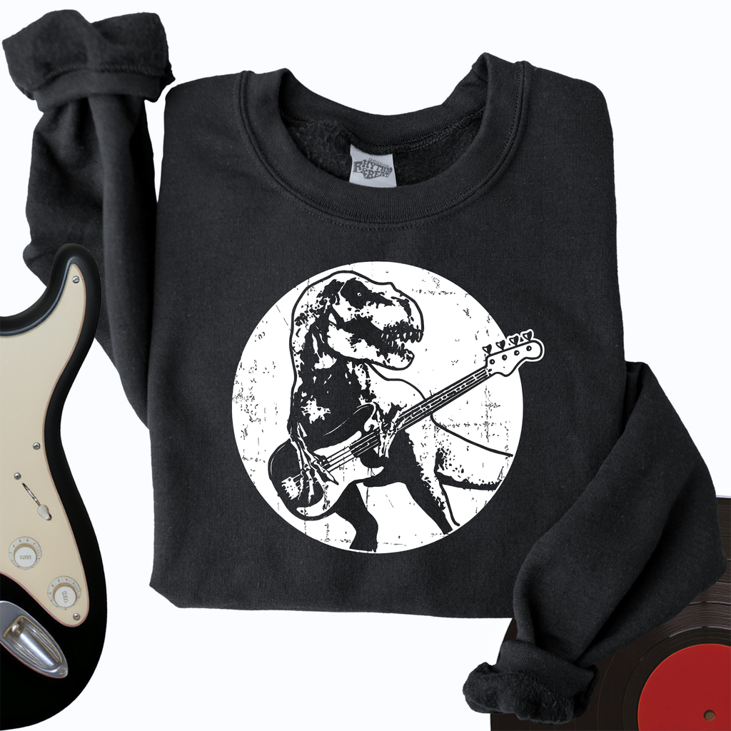 Dinos Playing Guitar Crewneck product image 3