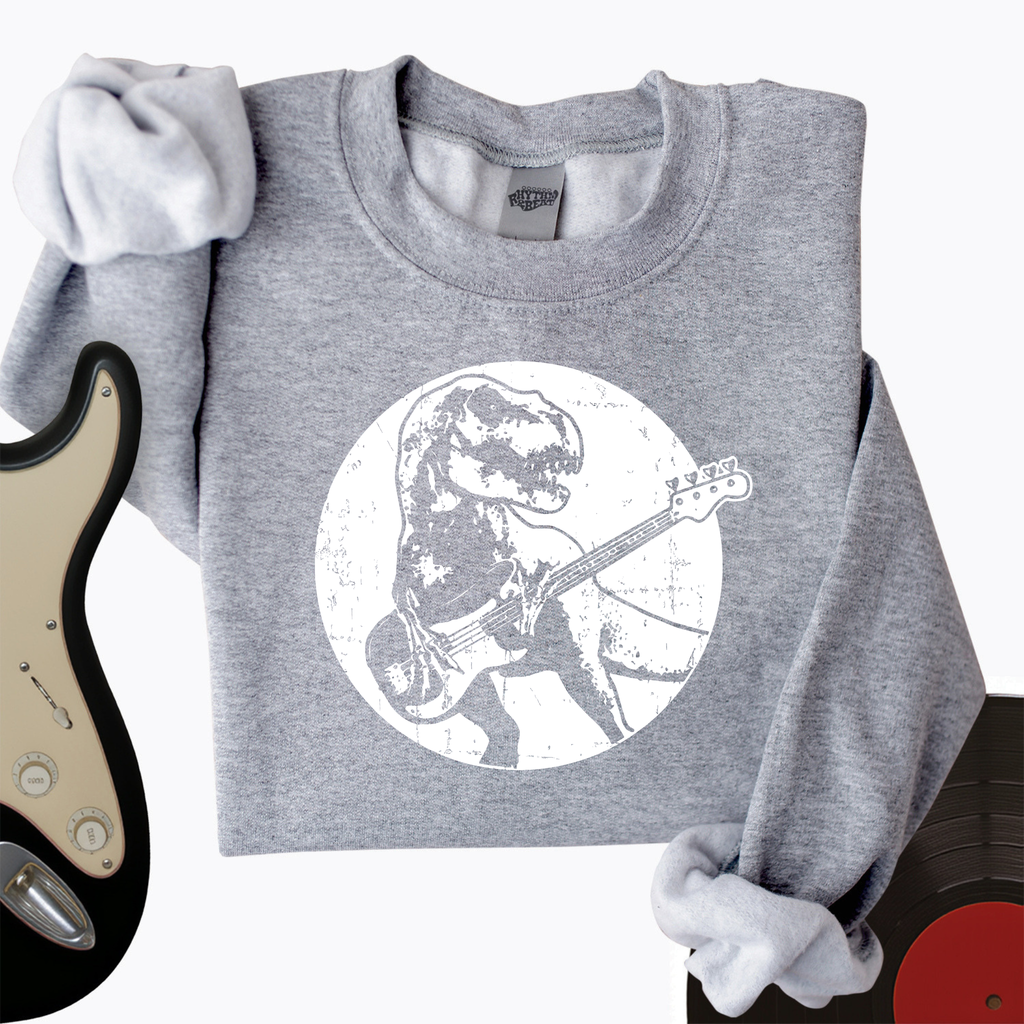 Dinos Playing Guitar Crewneck product image 2