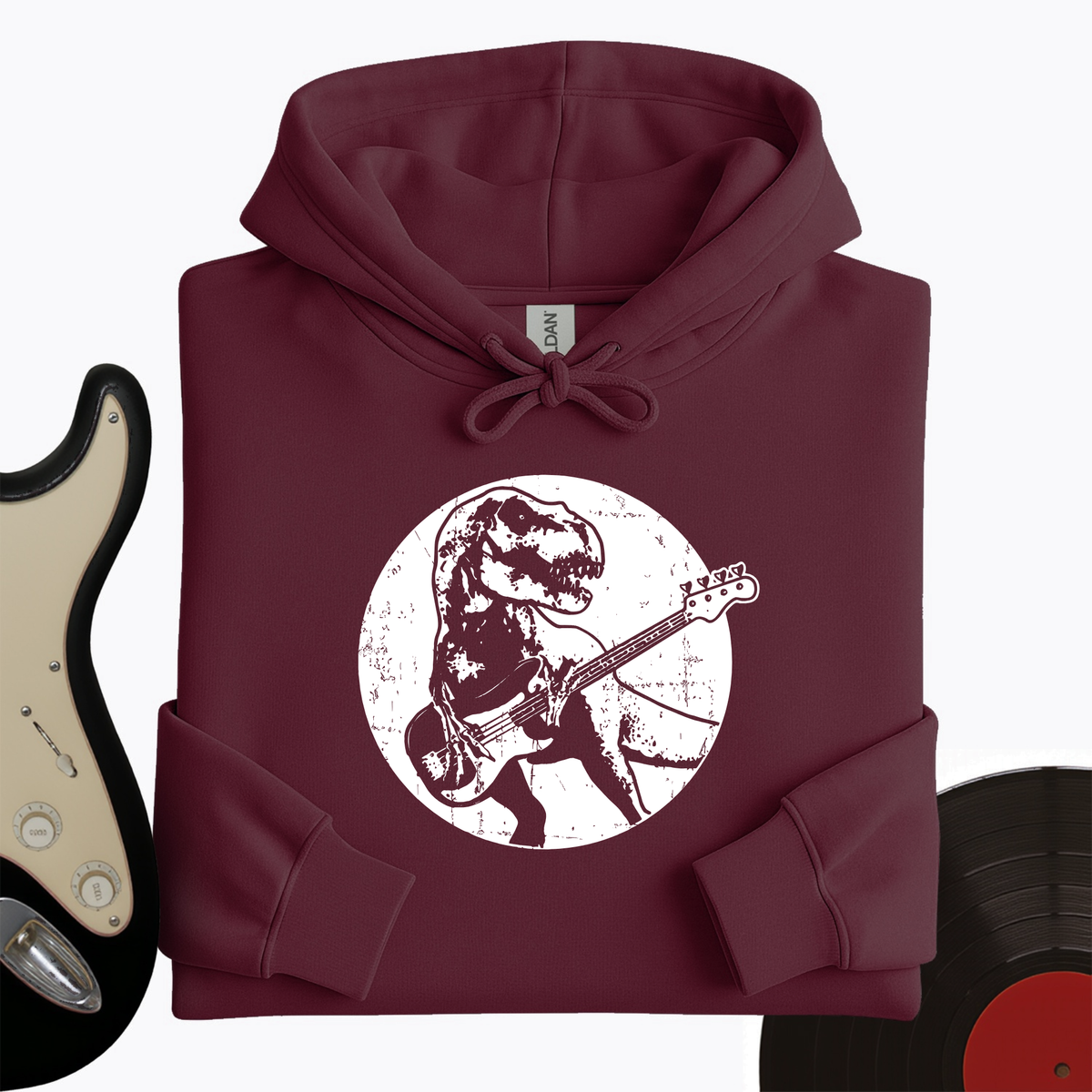 Dinos Playing Guitar Hoodie product image 3