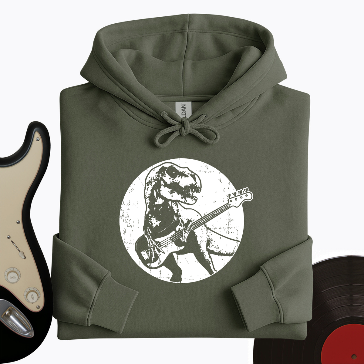 Dinos Playing Guitar Hoodie product image 8
