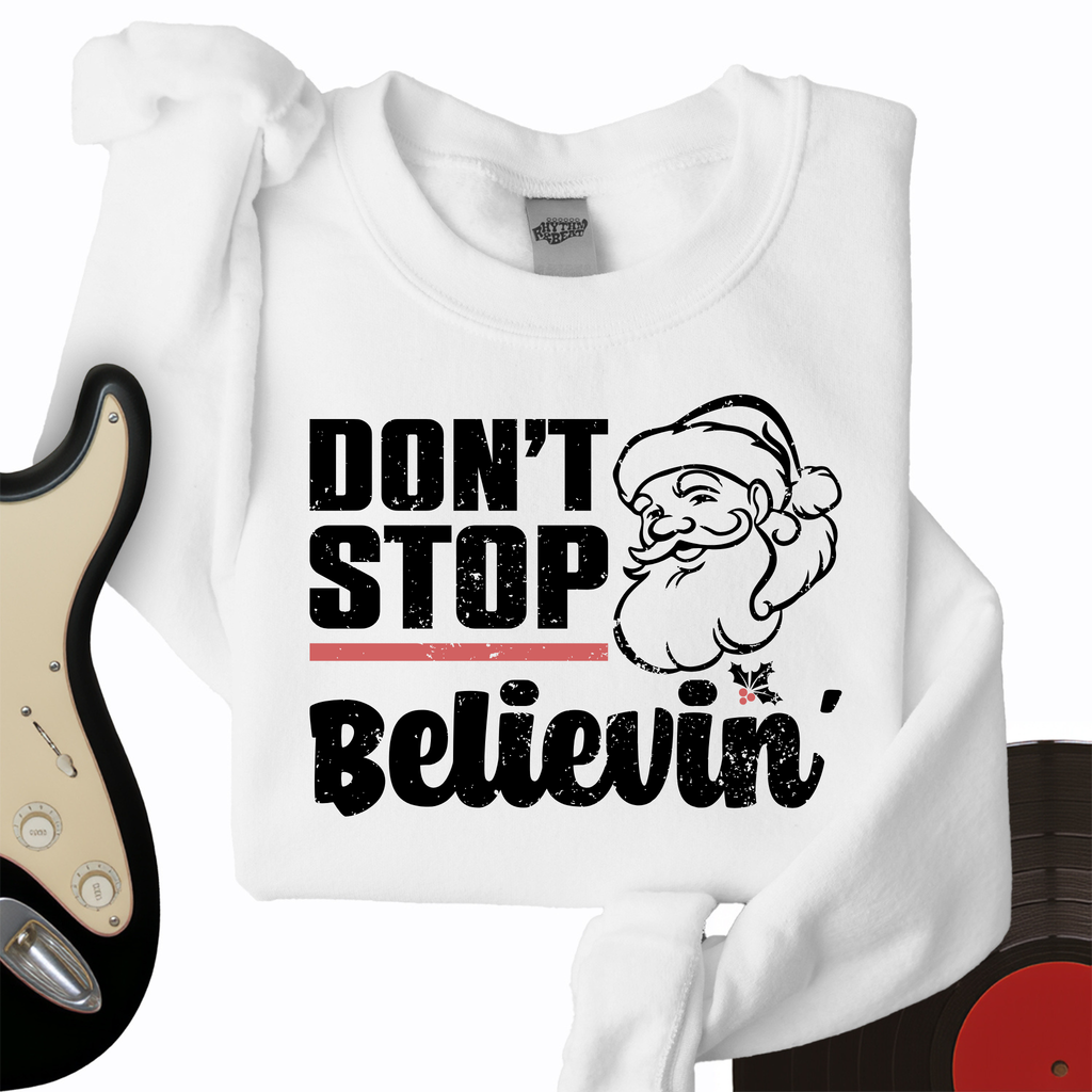 Don't Stop Believing Santa Crewneck product image 2