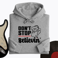 Don't Stop Believing Santa Hoodie product image 1