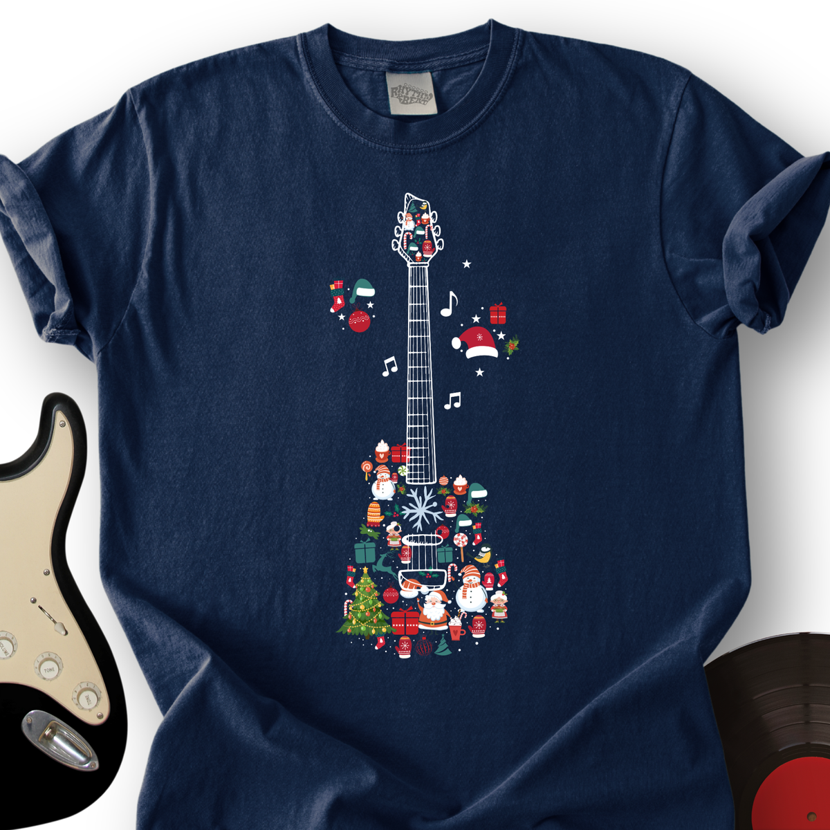 Guitar Christmas T-Shirt product image 3