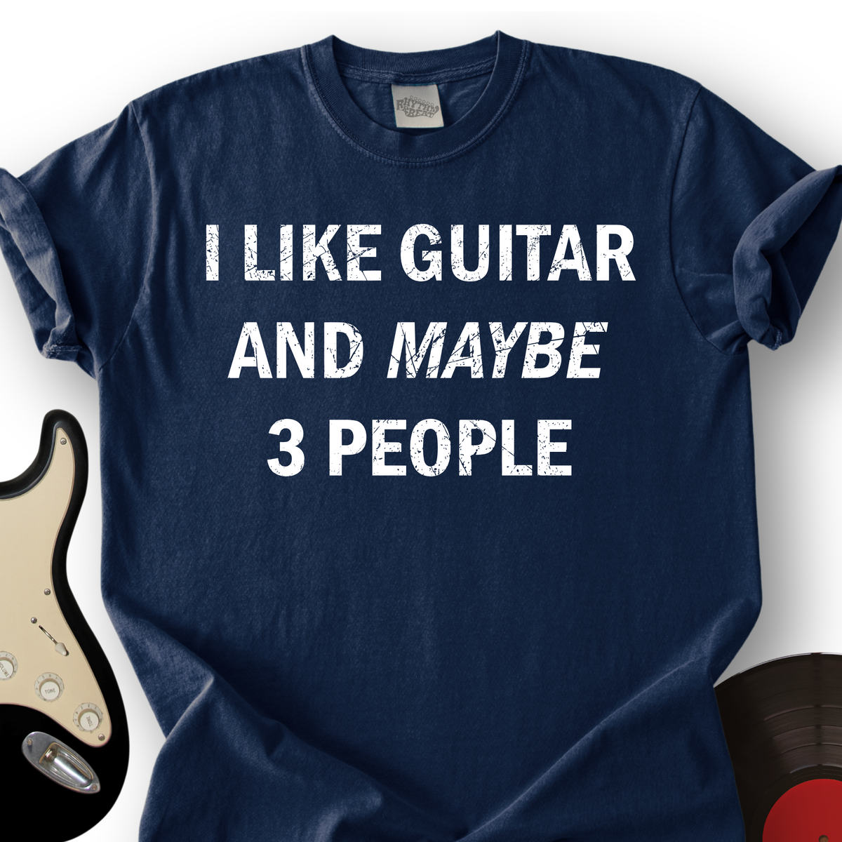 I Like Guitar and Maybe 3 People T-Shirt product image 2