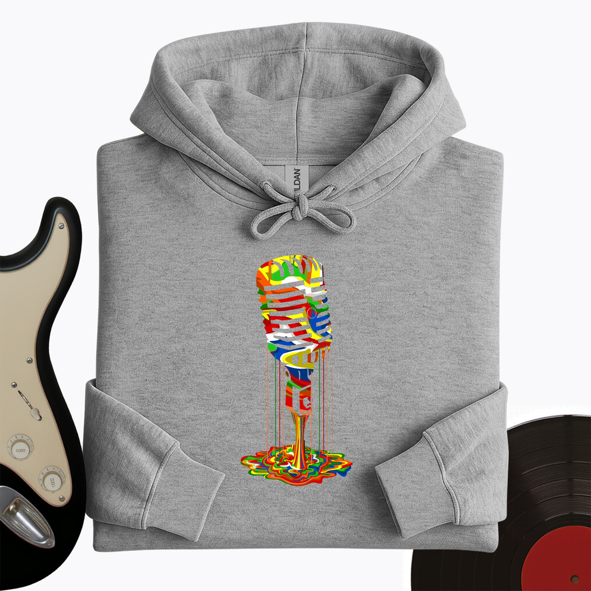 Melting Microphone Hoodie product image 5
