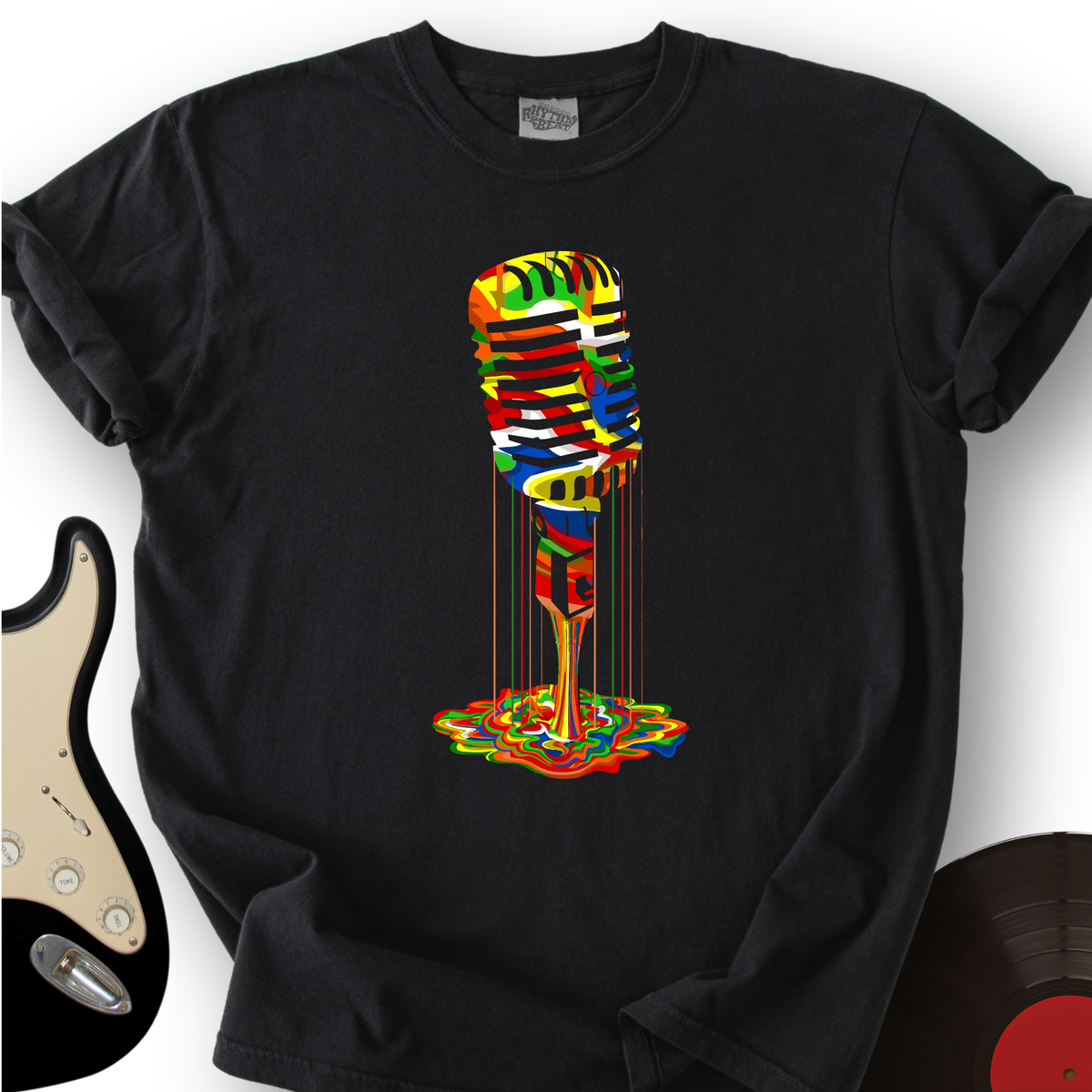 Melting Microphone T-Shirt product image 1