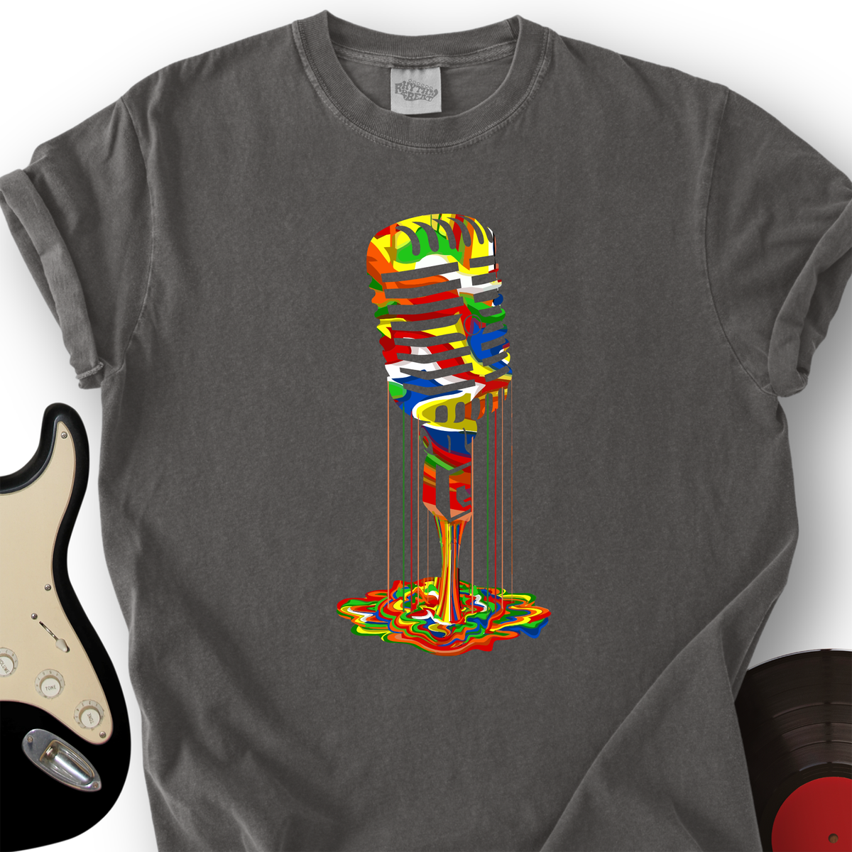 Melting Microphone T-Shirt product image 2