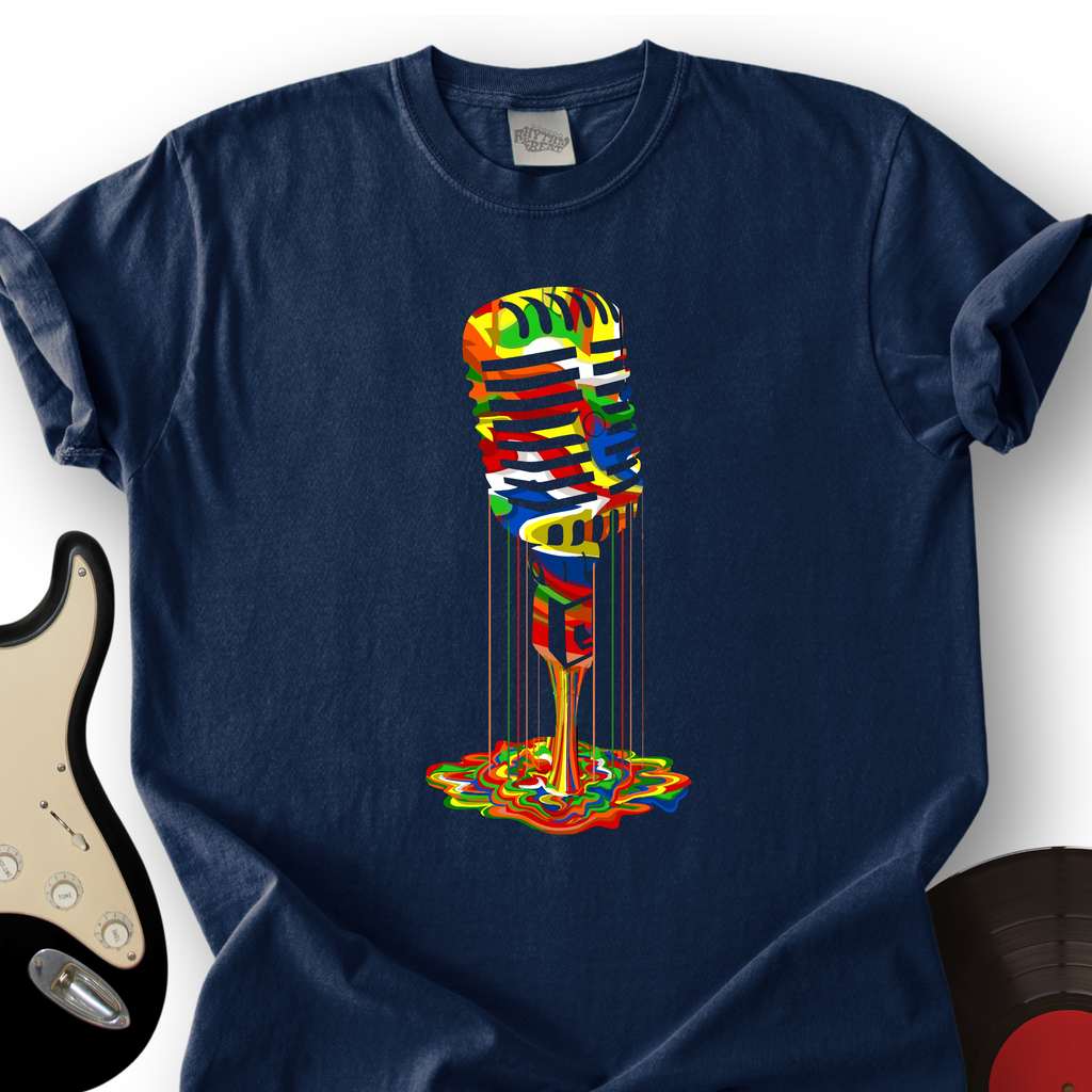 Melting Microphone T-Shirt product image 3