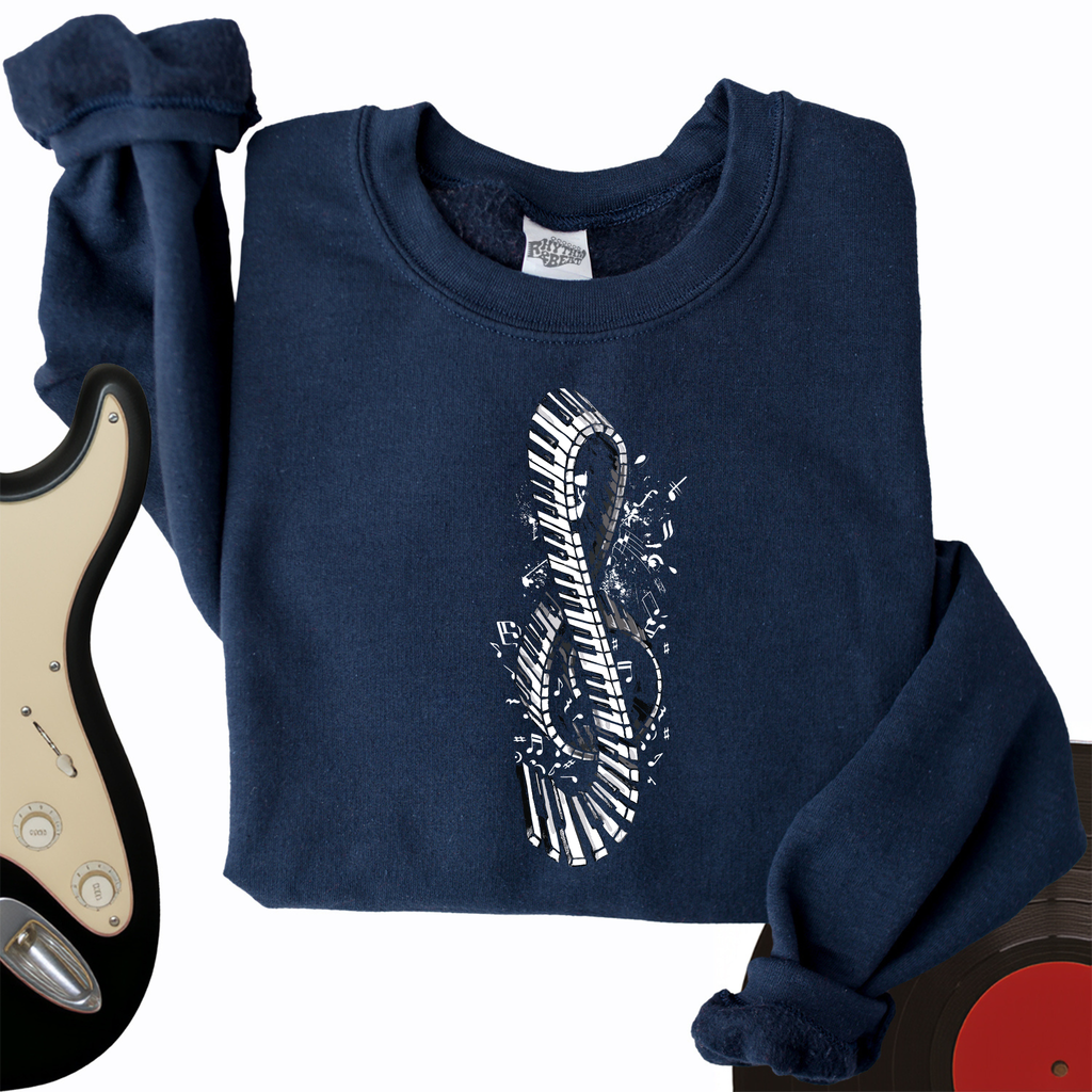 Piano Treble Clef Crewneck product image 1