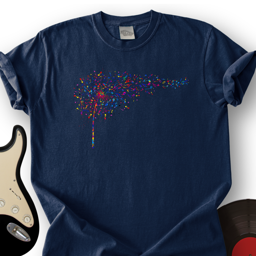 Rainbow Music Dandelion T-Shirt product image 3
