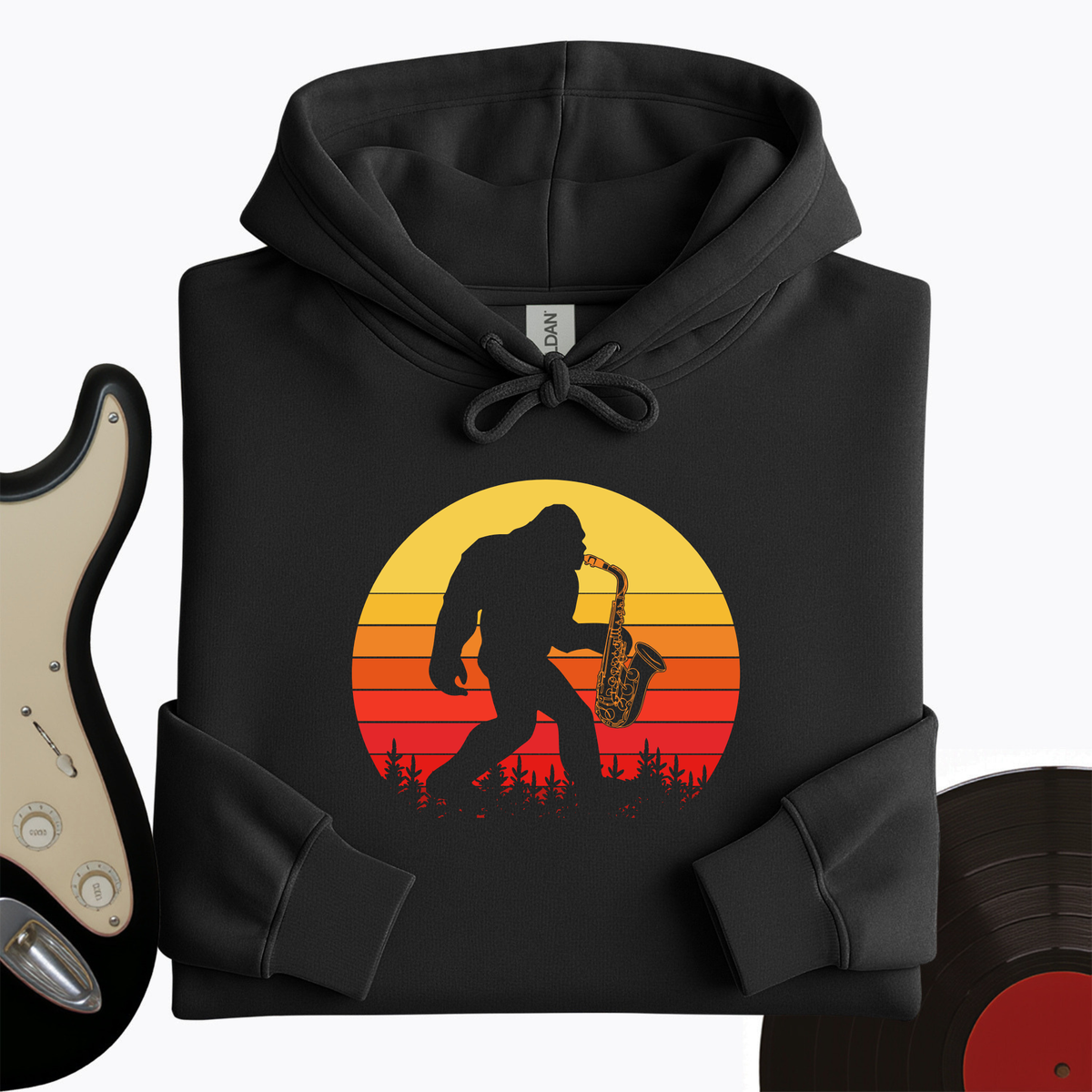 BigFoot Playing Sax Hoodie product image 6