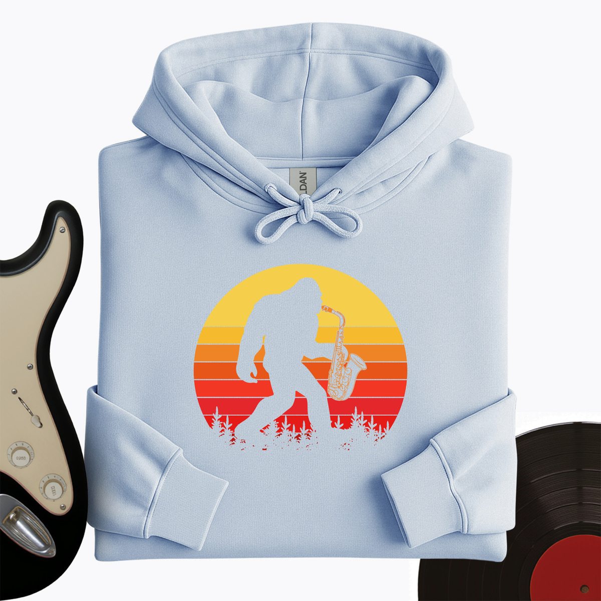 BigFoot Playing Sax Hoodie product image 9