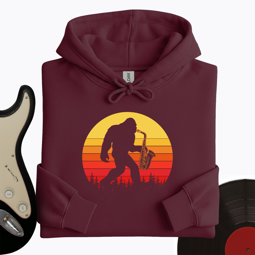 BigFoot Playing Sax Hoodie product image 2