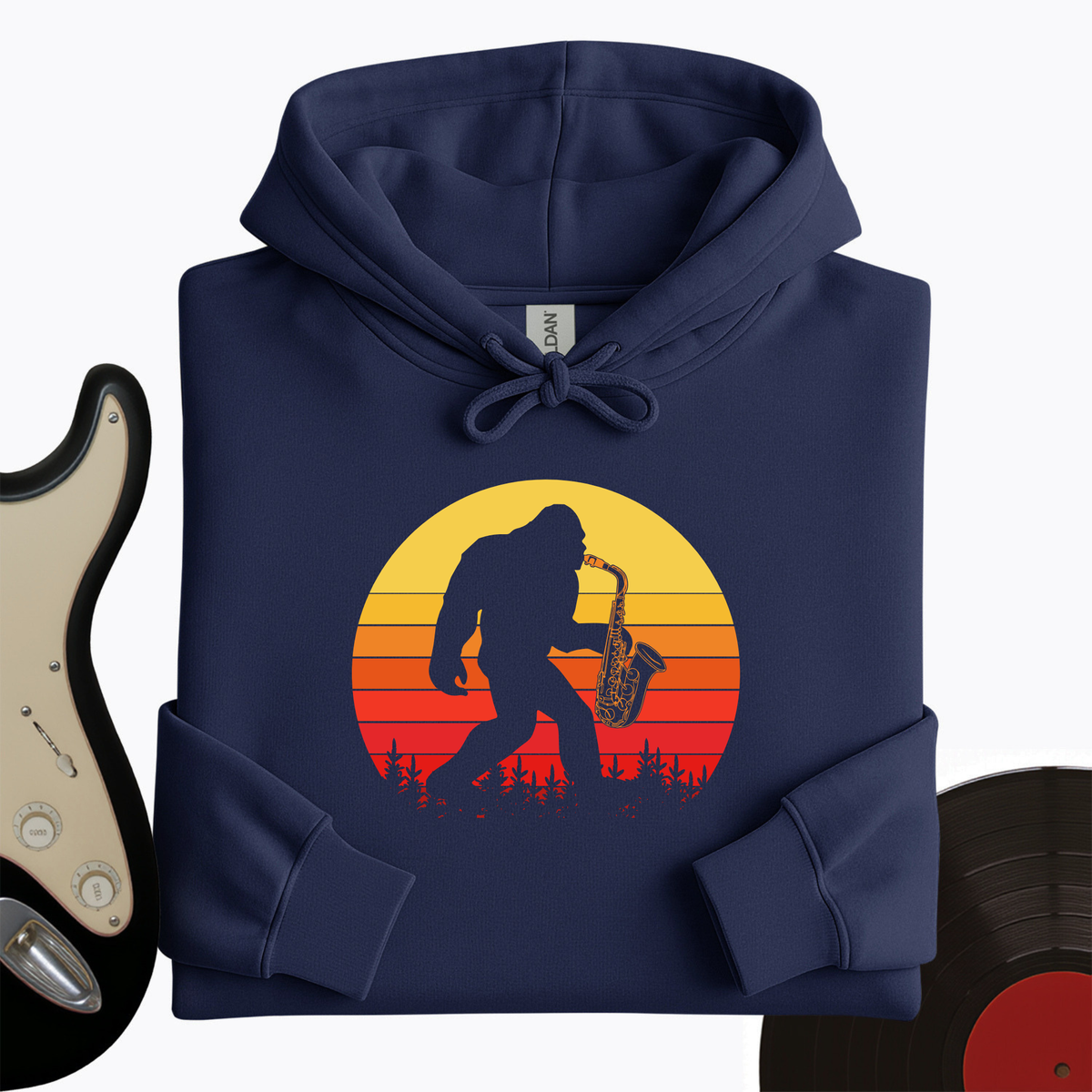 BigFoot Playing Sax Hoodie product image 3