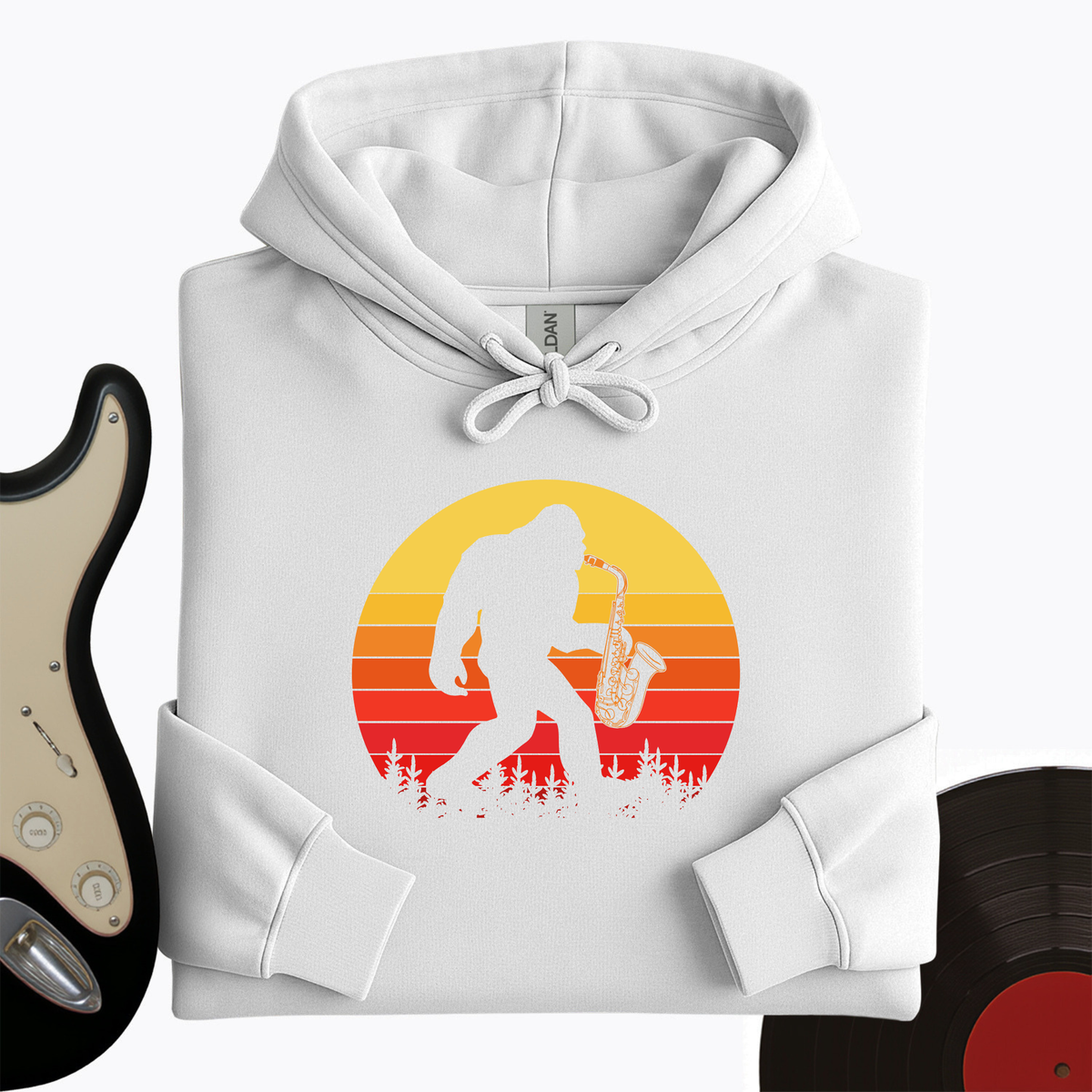 BigFoot Playing Sax Hoodie product image 5