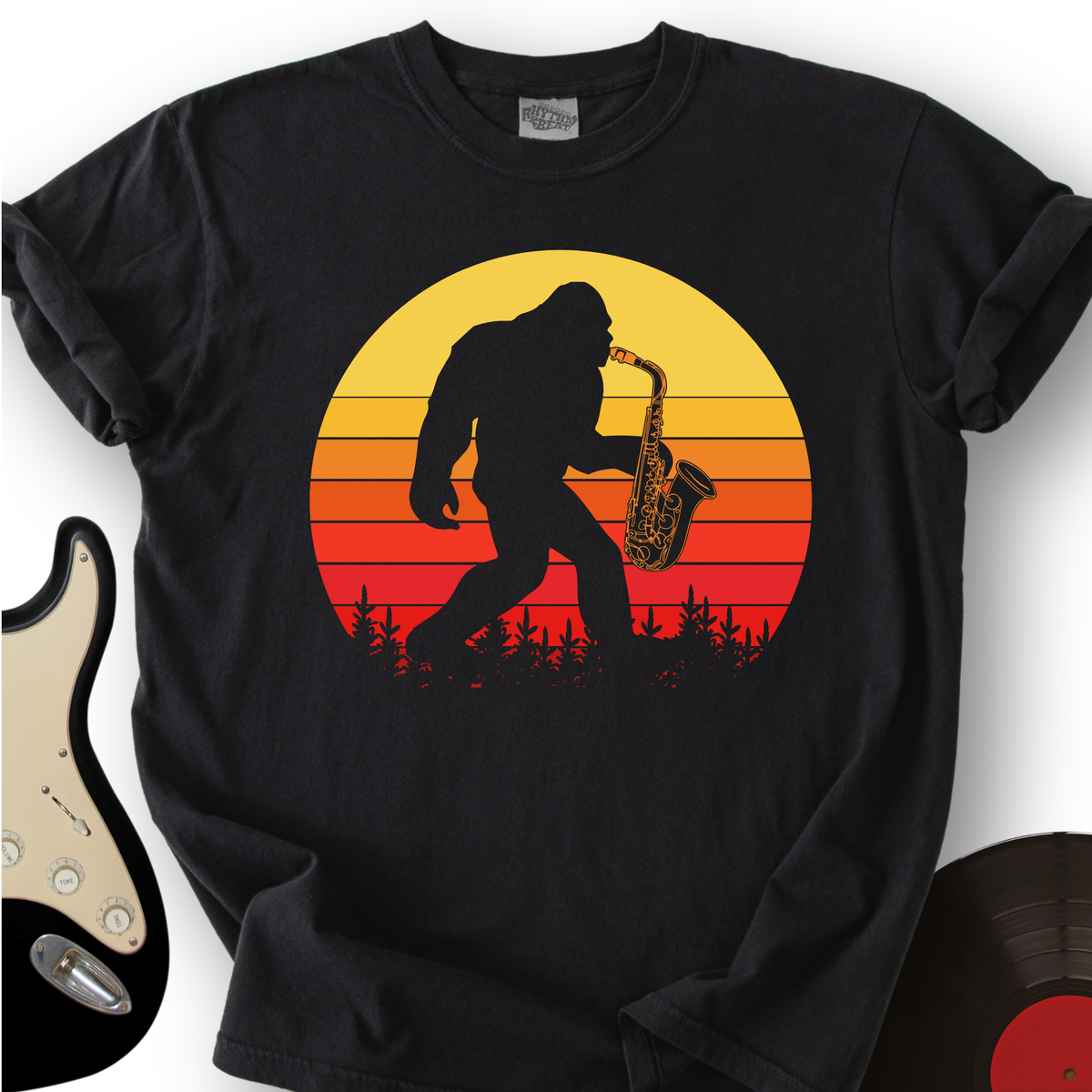 BigFoot Playing Sax T-Shirt product image 1